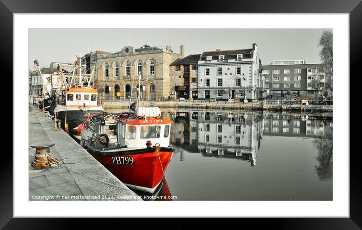 The Old Custom House, Plymouth, Devon. Framed Mounted Print by Neil Mottershead