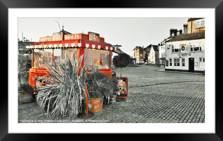 Barbican Early Morning, Plymouth. Framed Mounted Print by Neil Mottershead