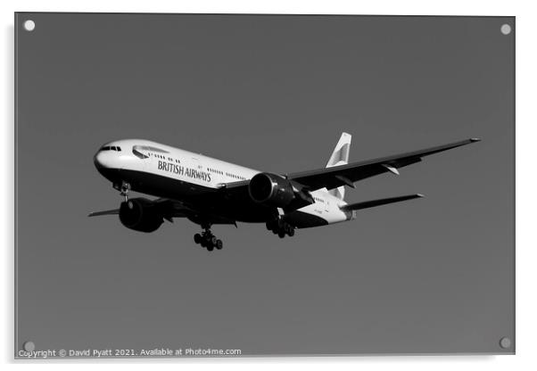 British Airways Boeing 777 Acrylic by David Pyatt