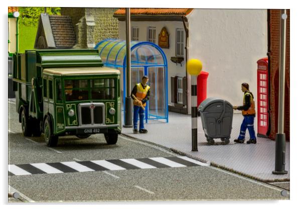Cleaning The Streets 2 Acrylic by Steve Purnell