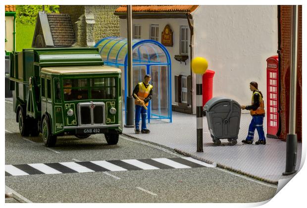 Cleaning The Streets 2 Print by Steve Purnell