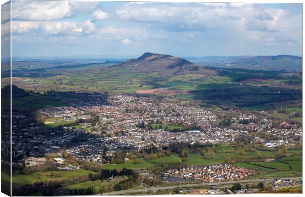 Abergavenny and Skirrid mountain Canvas Print by Leighton Collins