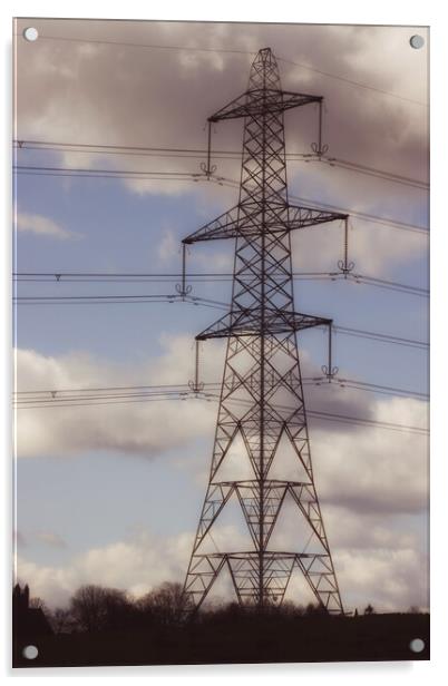 Power in the Wire 2 Acrylic by Glen Allen