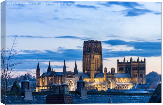 Rooftops of Durham Canvas Print by Kevin Winter