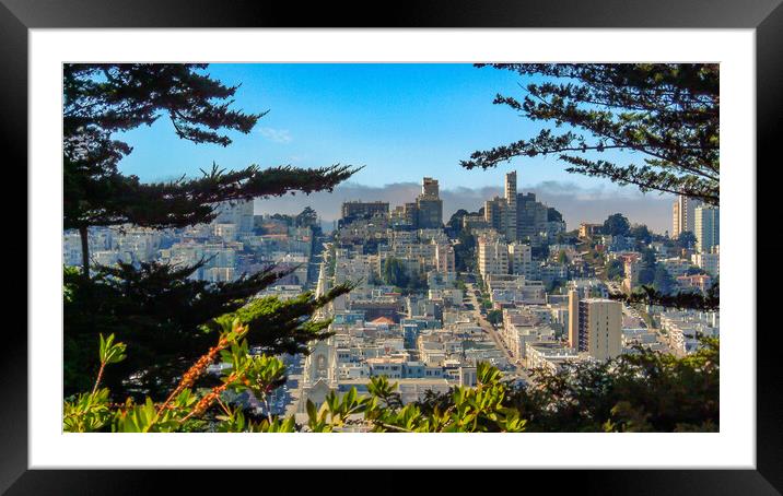 San Francisco, California Framed Mounted Print by Mark Llewellyn