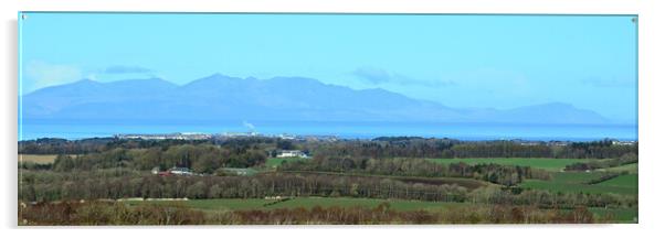 Troon and Isle of Arran Acrylic by Allan Durward Photography