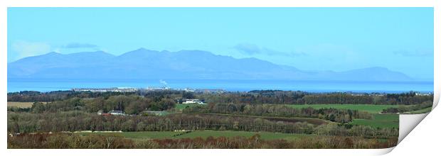 Troon and Isle of Arran Print by Allan Durward Photography