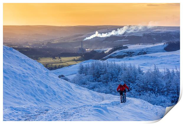 Rider on the Snow Print by John Finney