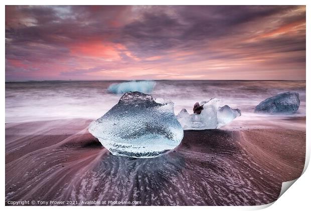 Ice Cauldron  Print by Tony Prower