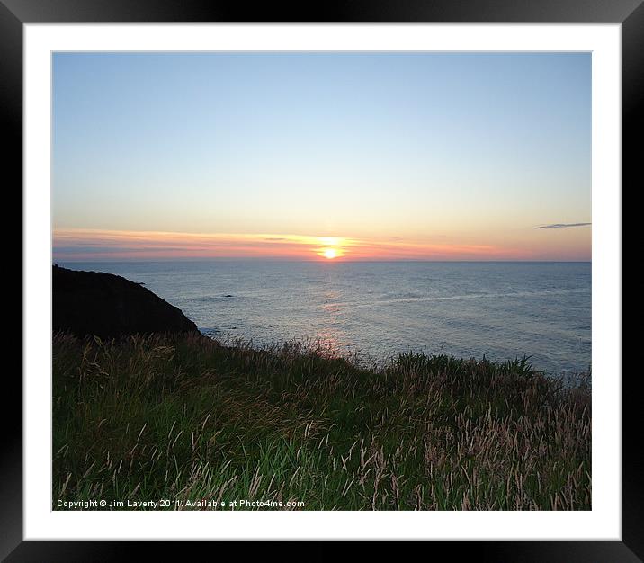 Sunset On The Moray Coast Framed Mounted Print by Jim Laverty