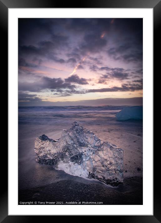 Crystal Dawn Framed Mounted Print by Tony Prower