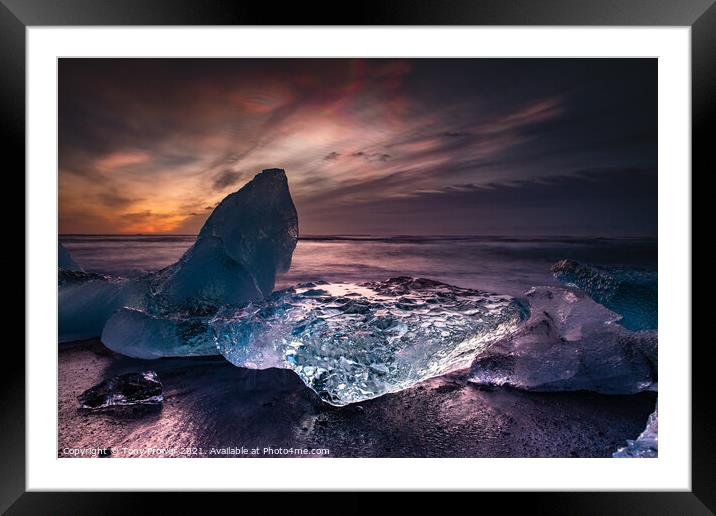 Nacreous Dawn 1 Framed Mounted Print by Tony Prower