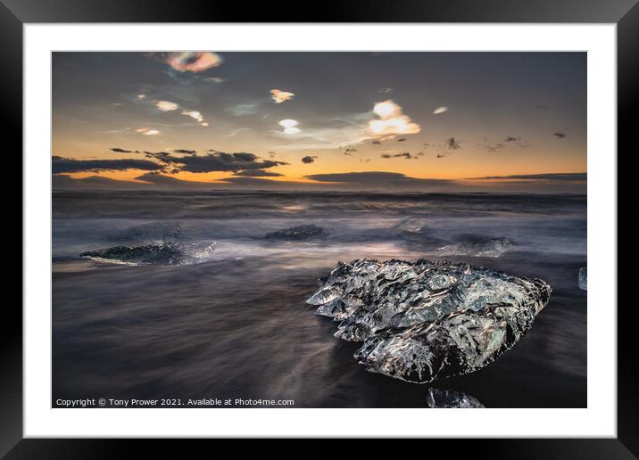 Nacreous Dawn 2 Framed Mounted Print by Tony Prower