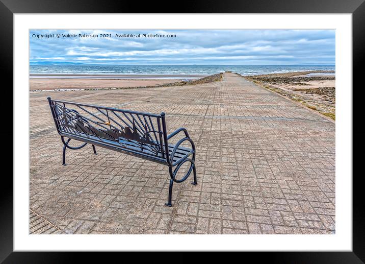 Seat with a View Framed Mounted Print by Valerie Paterson