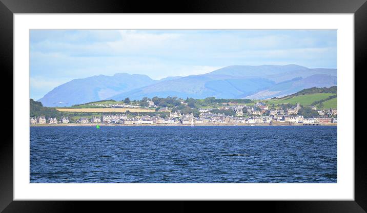 Millport on Firth of Clyde Framed Mounted Print by Allan Durward Photography