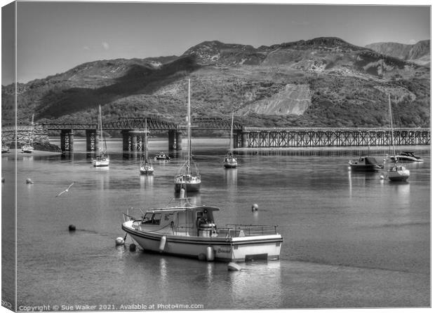 Barmouth, Wales Canvas Print by Sue Walker