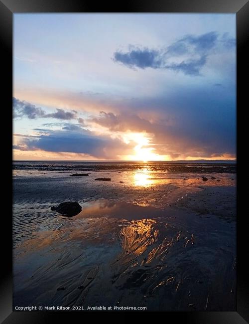Wintery Clouds over the Sea   Framed Print by Mark Ritson