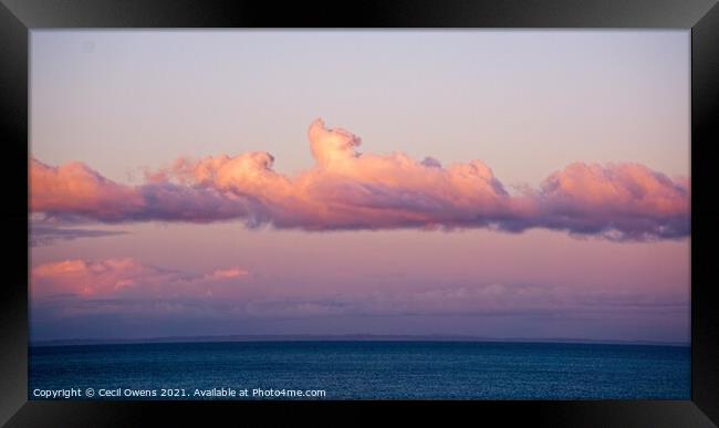 Sky cloud Framed Print by Cecil Owens