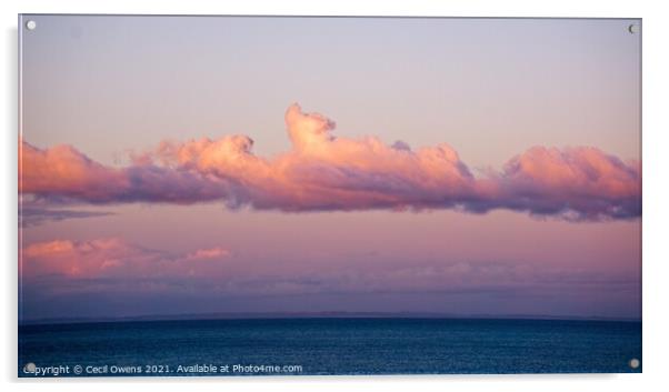 Sky cloud Acrylic by Cecil Owens