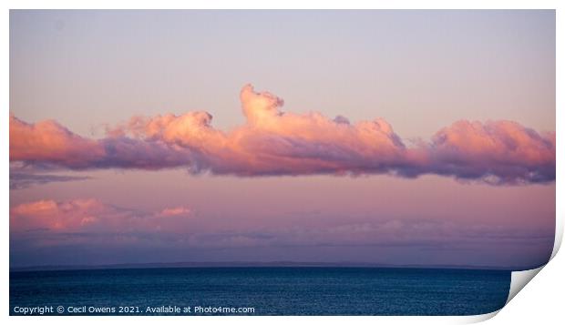 Sky cloud Print by Cecil Owens