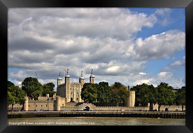 Tower of London Framed Print by Dawn O'Connor