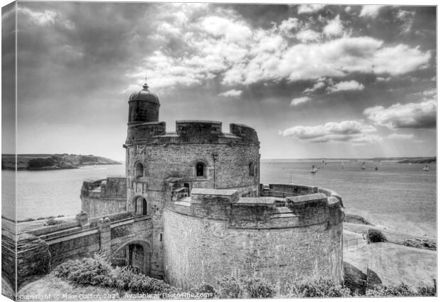 St Mawes Castle Canvas Print by Mike Gorton