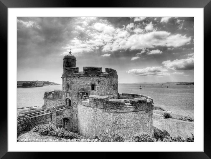 St Mawes Castle Framed Mounted Print by Mike Gorton
