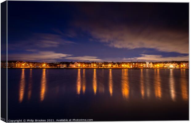 West Kirby Evening Reflections Canvas Print by Philip Brookes