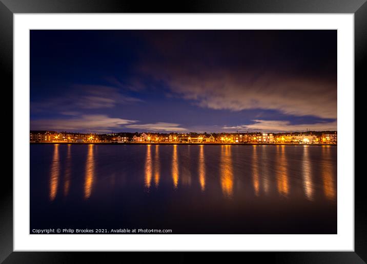 West Kirby Evening Reflections Framed Mounted Print by Philip Brookes