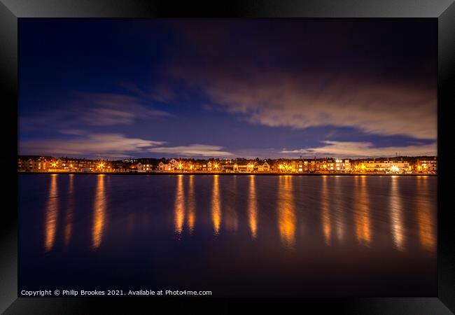 West Kirby Evening Reflections Framed Print by Philip Brookes