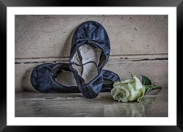 Ballet Shoes Framed Mounted Print by Michelle Bowler