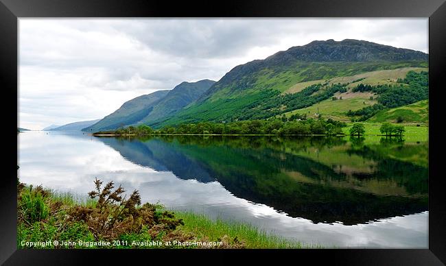 Loch Lochy 2 Framed Print by John Biggadike