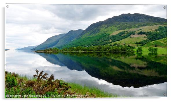 Loch Lochy 2 Acrylic by John Biggadike