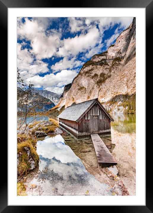 Boat house at the Obersee Framed Mounted Print by Dirk Rüter