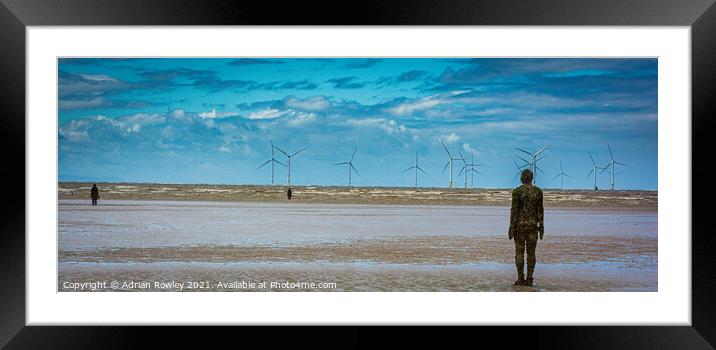 Another Place, Crosby, Merseyside Framed Mounted Print by Adrian Rowley