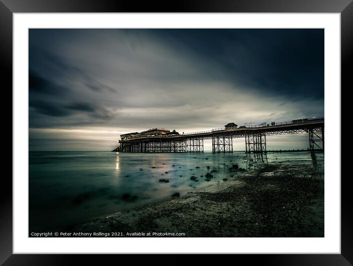 Cromer Pier Framed Mounted Print by Peter Anthony Rollings
