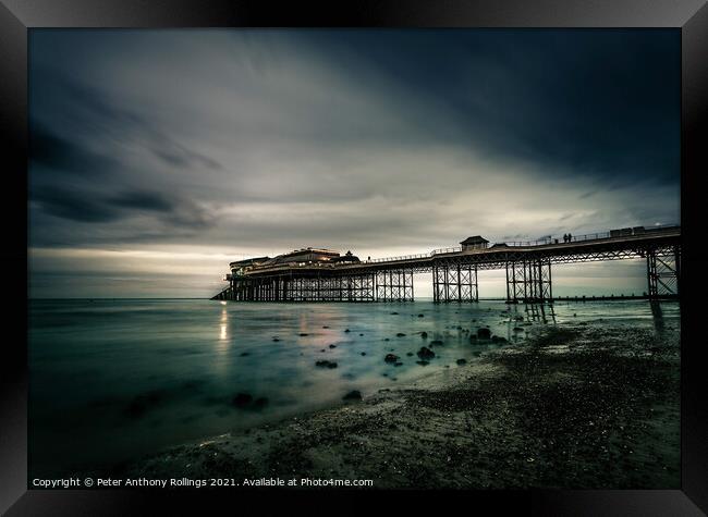 Cromer Pier Framed Print by Peter Anthony Rollings
