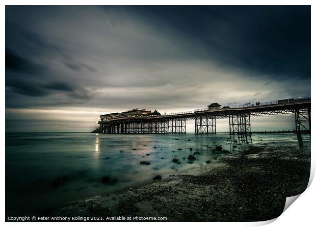 Cromer Pier Print by Peter Anthony Rollings
