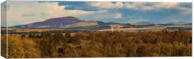 Tinto Hills in Spring Canvas Print by Duncan Loraine