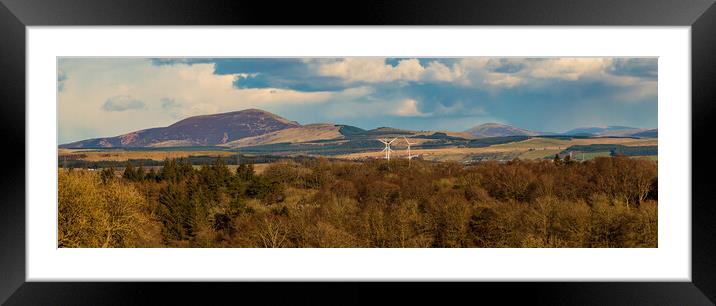 Tinto Hills in Spring Framed Mounted Print by Duncan Loraine
