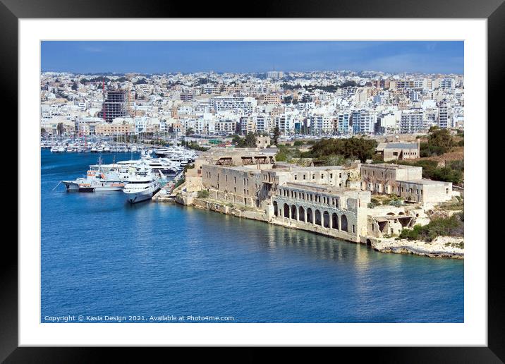 Manoel Island, Republic of Malta Framed Mounted Print by Kasia Design