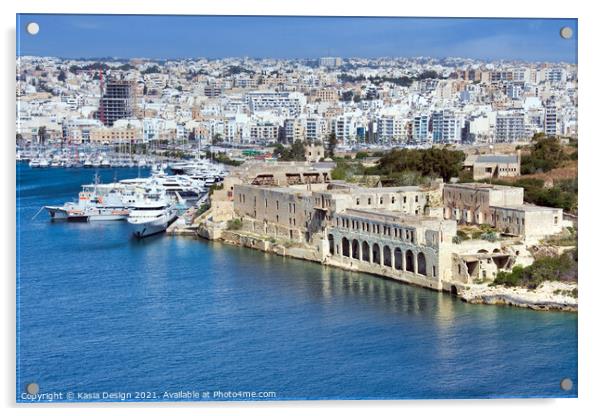 Manoel Island, Republic of Malta Acrylic by Kasia Design