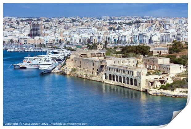 Manoel Island, Republic of Malta Print by Kasia Design