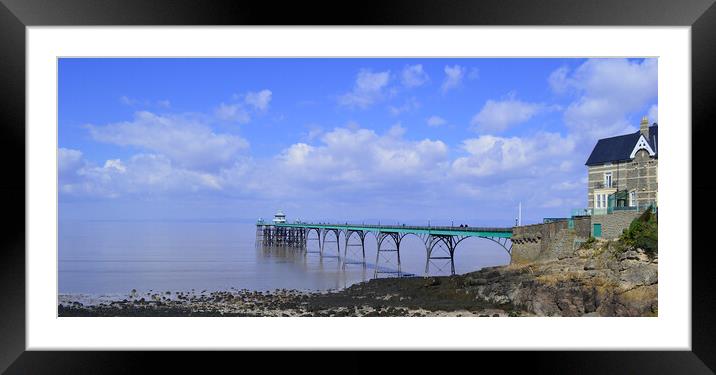 Clevedon pier Framed Mounted Print by Ollie Hully