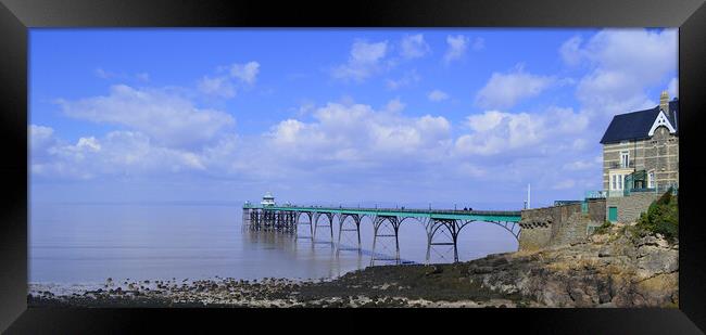 Clevedon pier Framed Print by Ollie Hully