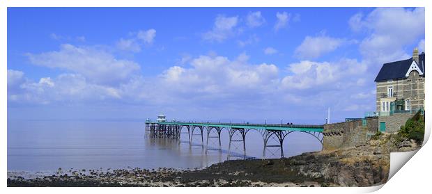 Clevedon pier Print by Ollie Hully