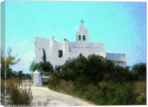 Hermitage Sant Joan de Missa Ciutadella Menorca Canvas Print by Deanne Flouton
