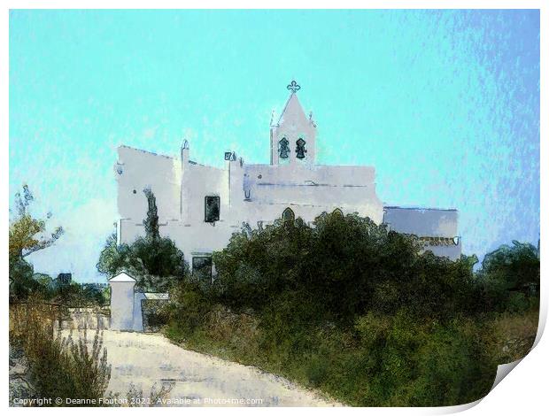Hermitage Sant Joan de Missa Ciutadella Menorca Print by Deanne Flouton