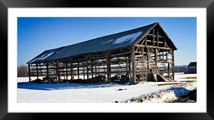 Winters Last Stand Framed Mounted Print by Deanne Flouton