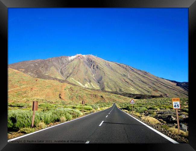 El Teide volcano. National Park of Tenerife Framed Print by Paulina Sator